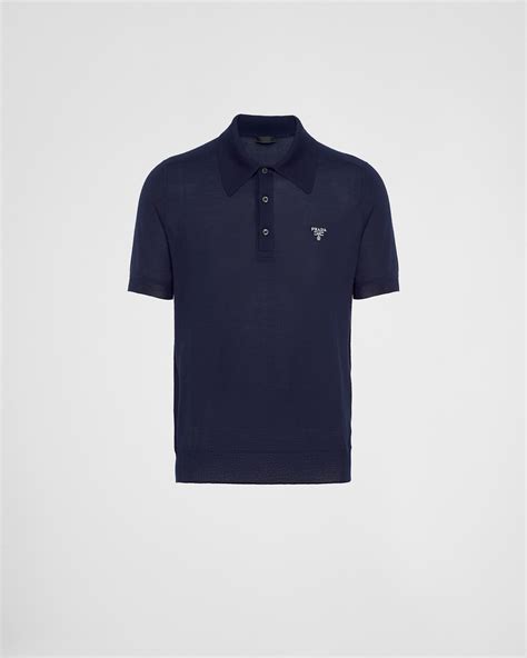 navy blue prada polo shirt|Prada Polo Shirts for Men .